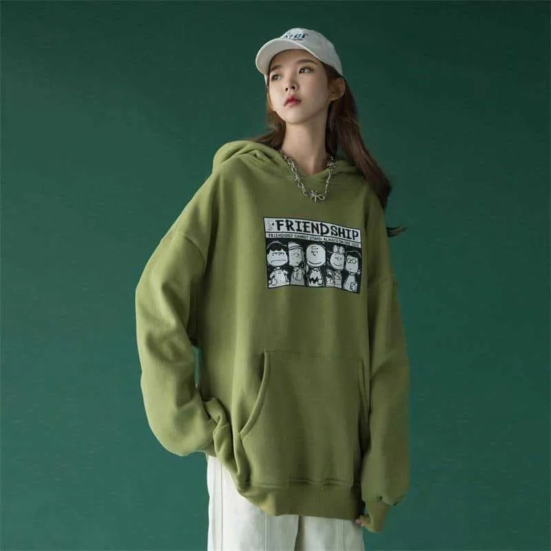 NiceMix зимний мультяшный пластырь плотный двухуровневый пуловер толстовки женские