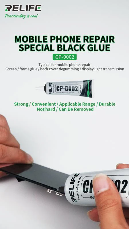 Многоцелевой клей RELIFE для экрана черный гель клея на мобильный телефон 50 мл |
