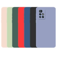 For Xiaomi Redmi 10 Case Cover Redmi Note 10 5G 10T 10 Pro Max 10S Liquid Silicone Bumper Soft Phone Bumper For Redmi 10 Funda