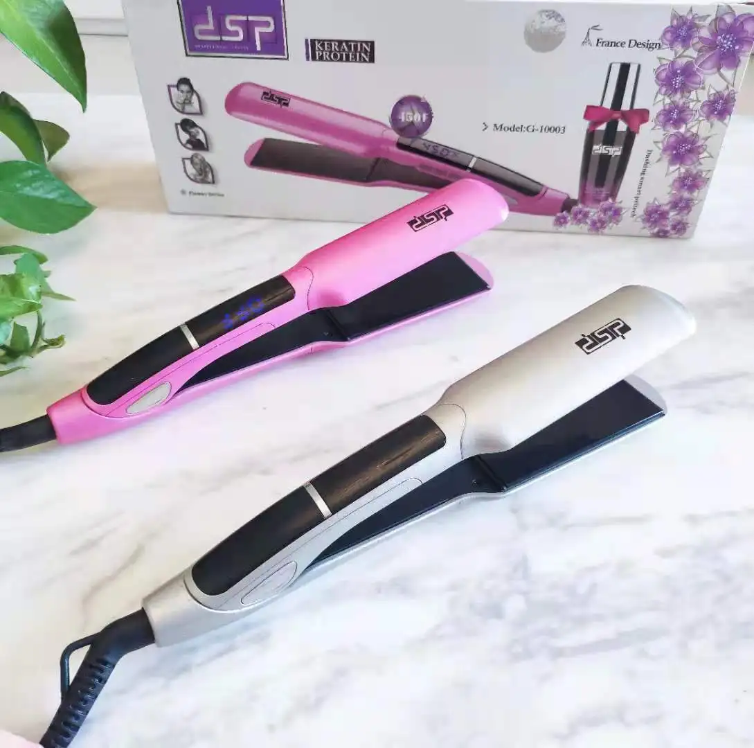 

Dsp10003 professional gift box straight curling dual-purpose hair straightener curling rod titanium plate does not hurt hair