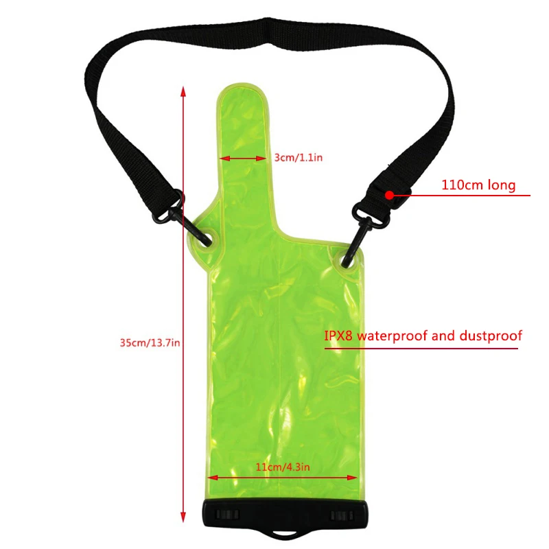 

Portable Waterproof Bag Case Pouch For Walkie Talkie Two-Way Radios Full Protector Cover Holder With Lanyard