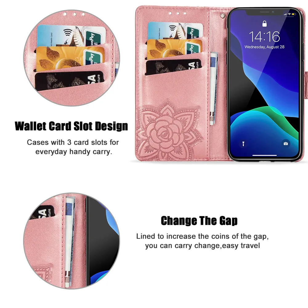 Магнитный кожаный чехол бумажник с откидной крышкой для IPhone X XS MAX XR 11 12 Pro Max 6 6S 7 8