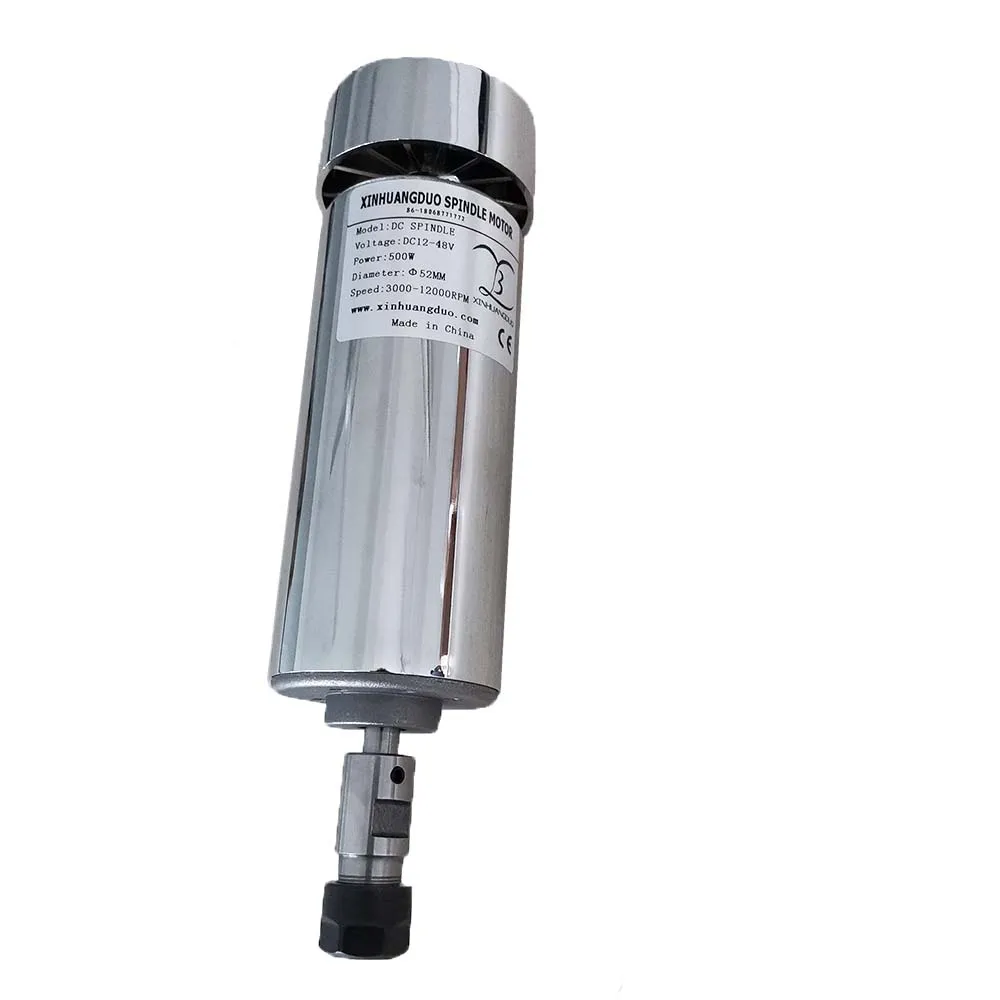 500W Spindle 200 Вт/300 Вт/400 Вт/500 Вт Шпиндельный двигатель шпинделя гравировального станка с воздушным охлаждением ЧПУ шпиндель постоянного тока с ЧПУ гравировальный станок ER11 3,175 мм - Цвет: 500W Spindle
