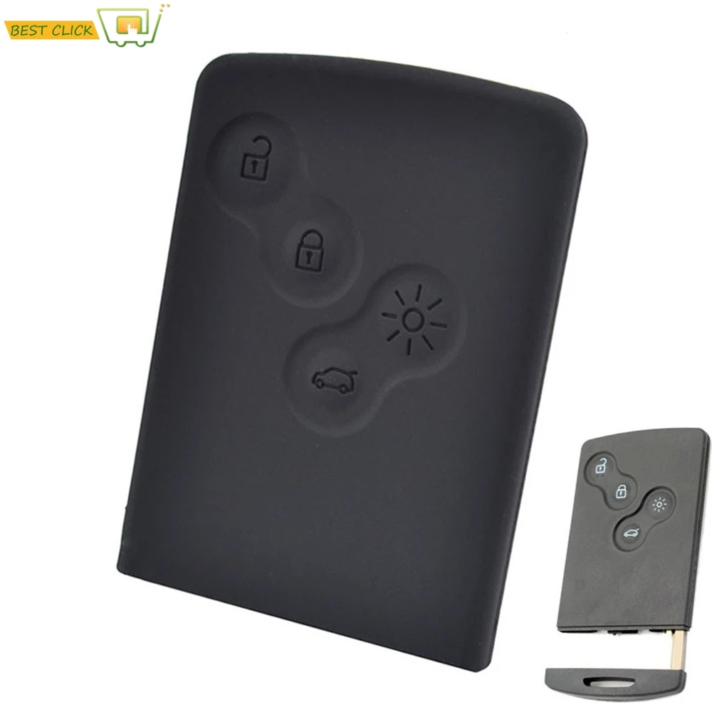 Силиконовый чехол для ключа с 4 кнопками подходит RENAULT SCENIC CLIO LAGUNA MEGANE CAPTUR KAPTUR KOLEOS|key