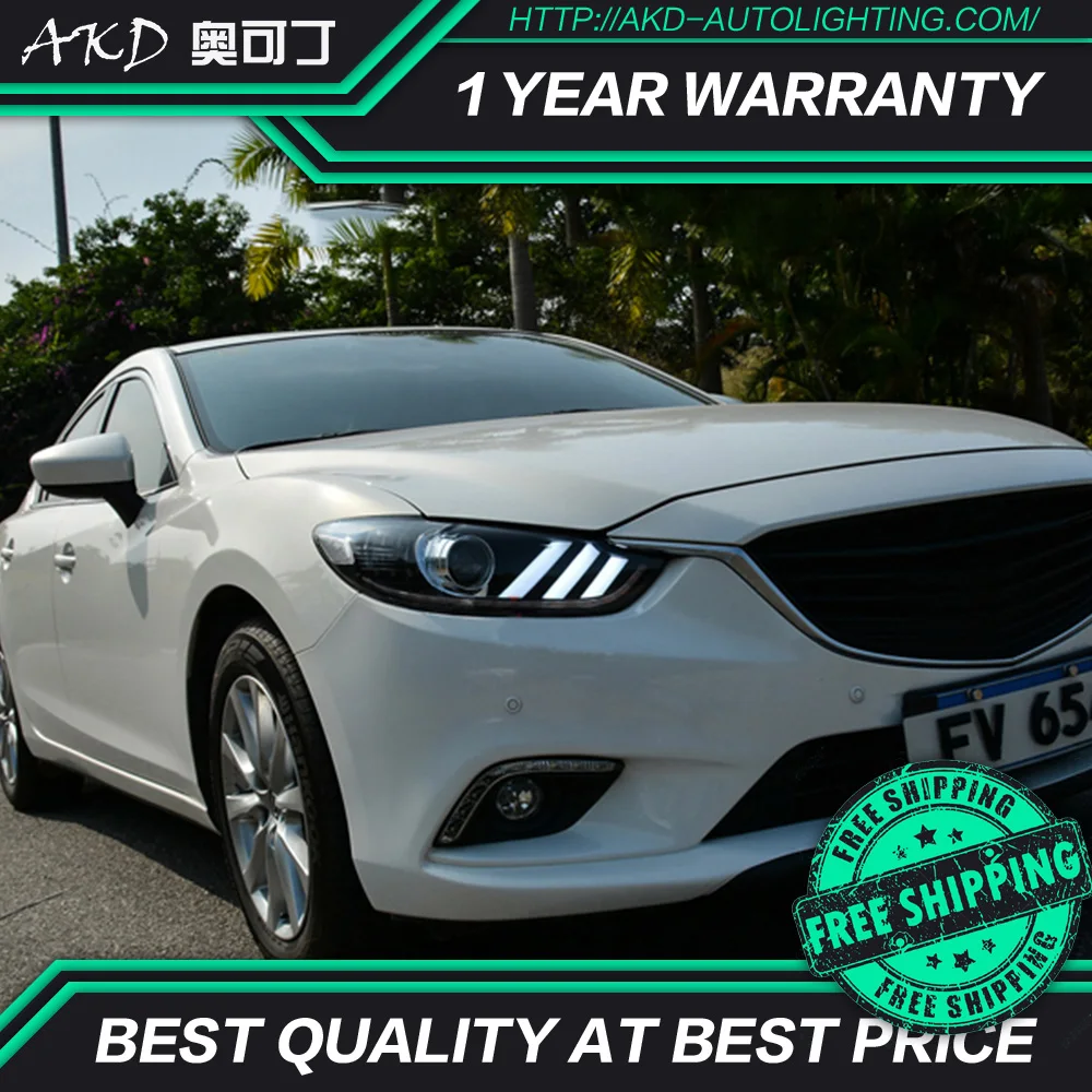 АКД автомобильного тюнинга фара для Mazda 6 Atenza 2013-2016 светодиодные фары DRL