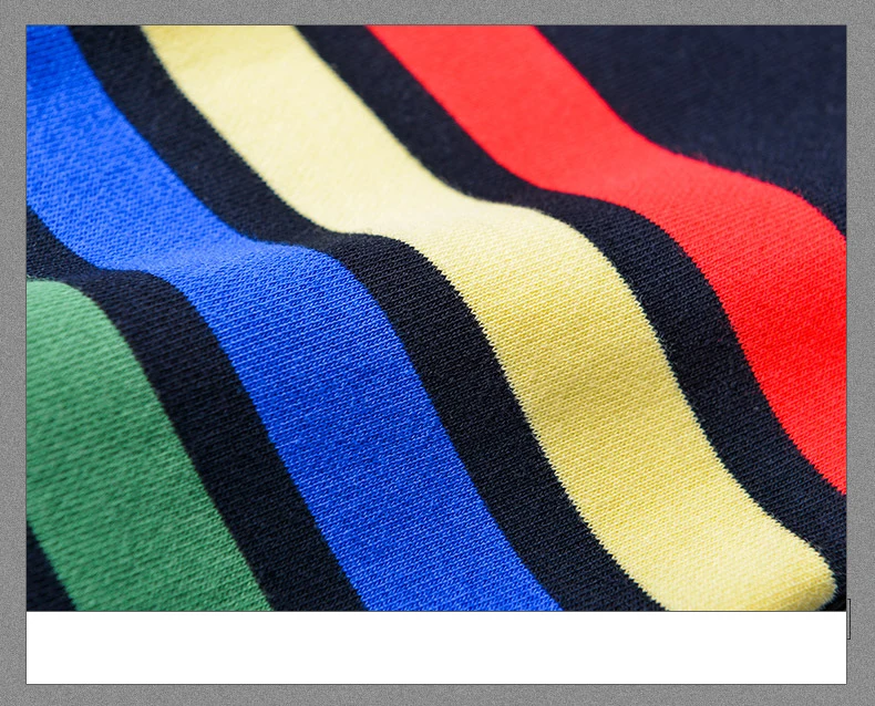 

2021 Fashion Brand TB THOM Sweatshirts men Hooded Clothing Cotton Pullovers Jacket Hoodies Color Stripes Casual Sportswear Coat