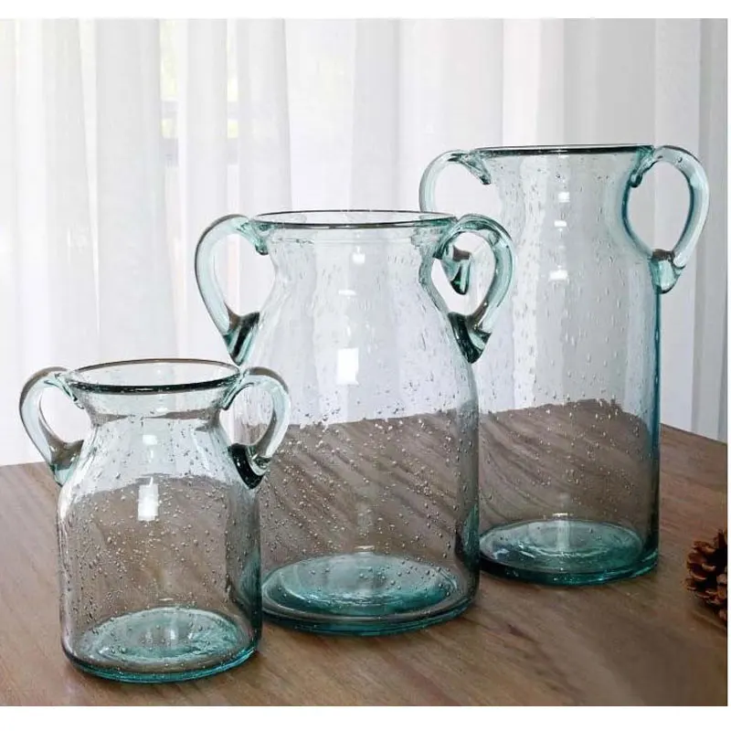 Прозрачная разноцветная настольная стеклянная ваза для гидропоники сушеные