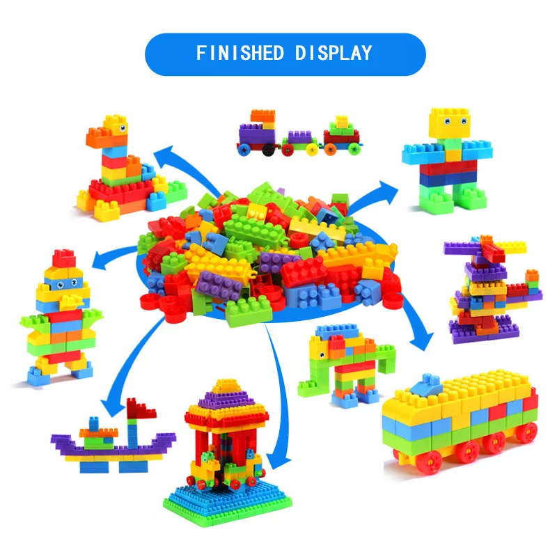 234 шт. большой размер DIY строительные блоки фигурки кирпичи строительный блок