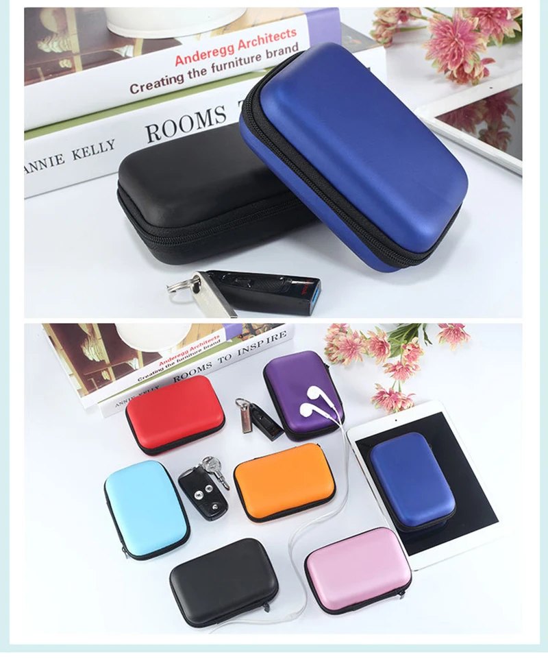 Чехол для наушников контейнер кабеля наушники провод передачи данных зарядное