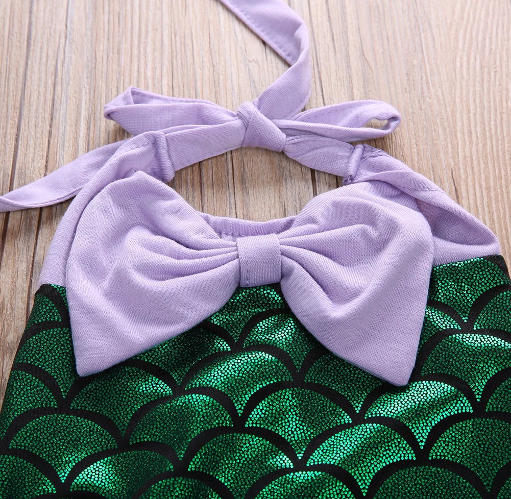 2017 милый комплект бикини с лямкой на шее и бантом для маленьких девочек | Женская