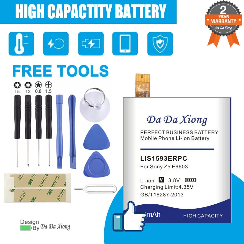 

DaDaXiong 4900mAh LIS1593ERPC Battery For Sony Xperia Z5 E6603 E6653 E6633 E6683 E6883