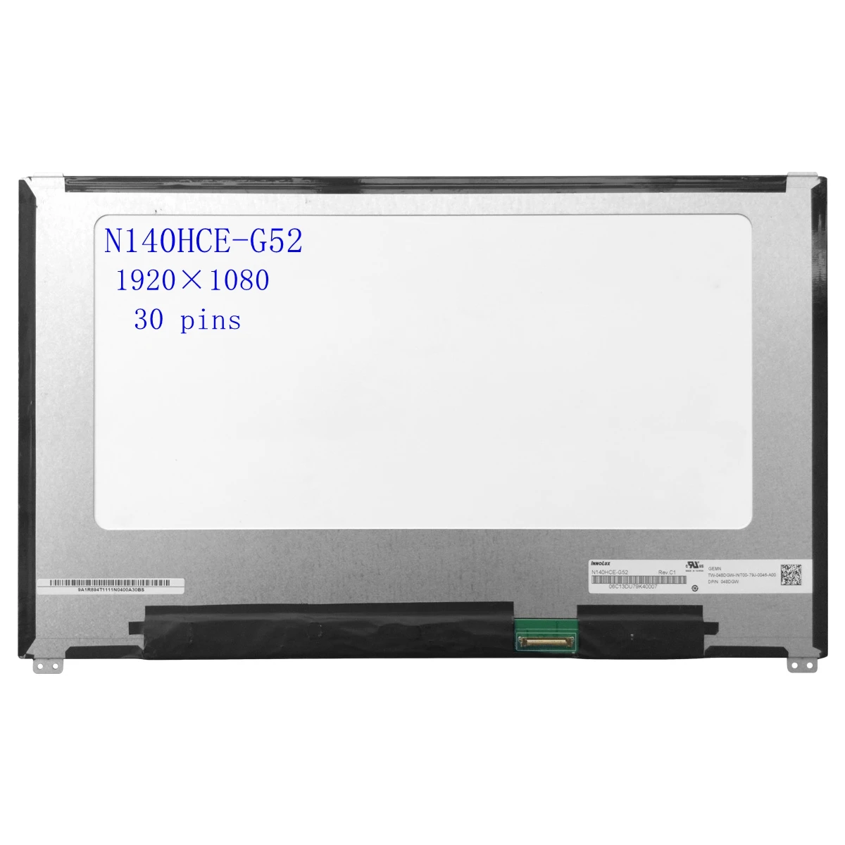 

Для DELL Latitude 7480 7490 N140HCE-G52 Fit B140HAN03.3 NV140FHM-N47 14,0 дюйма, ЖК-экран для ноутбука, не сенсорный, 30pin edp