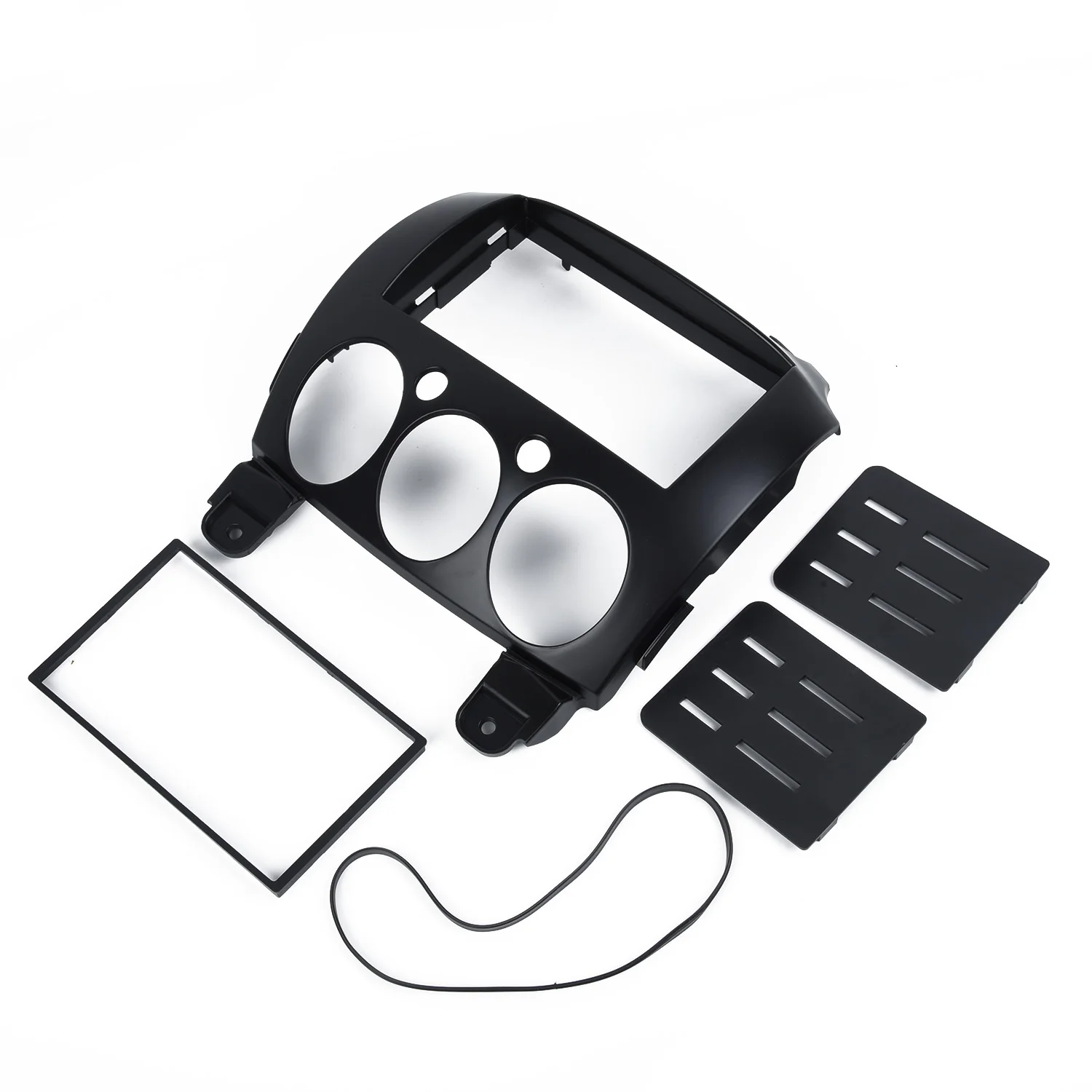 ABS пластик тире Панель рамка отделка комплект для Mazda 2/Demio 2007 2014 стерео фасции