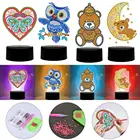 Светильник сделай сам, лампа особой формы, набор для алмазной живописи, мозаика в виде черепа, украшение для дома, стразы, бусины, ручной инструмент