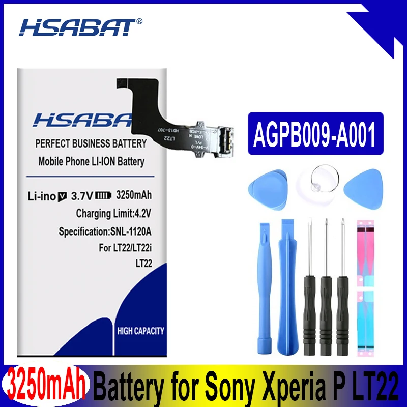 HSABAT AGPB009-A001 3250 мАч батарея мобильного телефона для sony Xperia P LT22 LT22I
