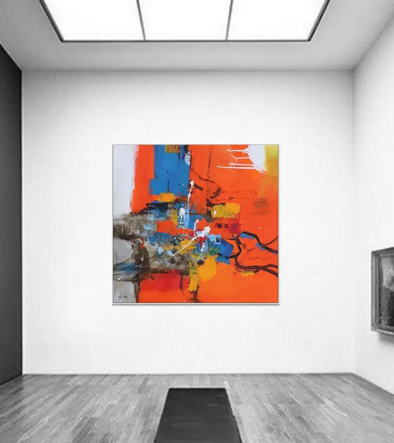 Koop Abstracte Olieverf Abstract Schilderen Canvas Art Wall Opknoping Master Slaapkamer Decor Schilderen Abstract Grote Abstracte Schilderen