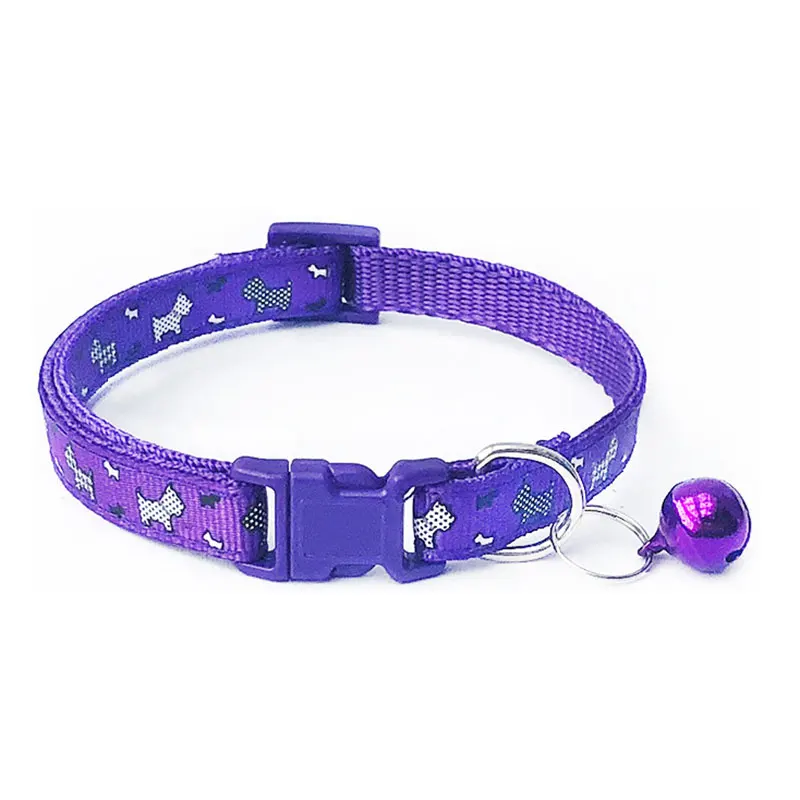 

1pc Dog Collars Cat CollarsPet Supplies with Bell Adjustable Buckle Collar Pet Supplies Cat Accessories Collar Small Dog Product