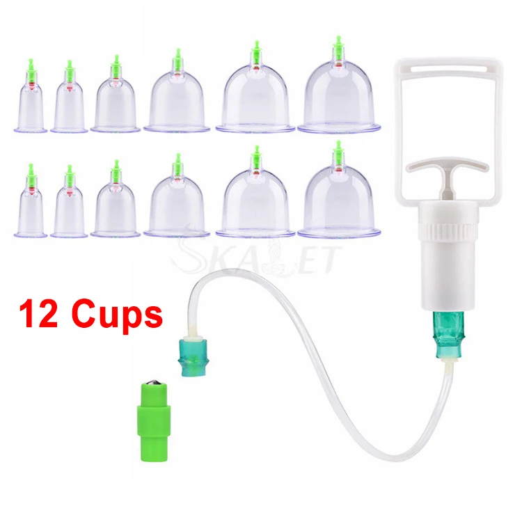 

6/12Pcs Vacuum Chinese Medical Cupping Suction Therapy Back Body Detox Massage