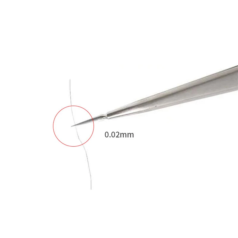 

Hand Polish 3D Tweezers High Precision Sharp Flying Line Super Hard Tweezer for Planting Tin IC Chip Micro Repair Forceps
