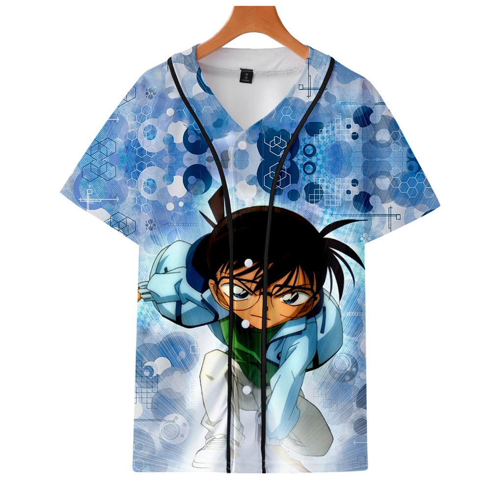 Conan 3D печатных бейсбольные футболки для женщин/мужчин мода лето короткий рукав