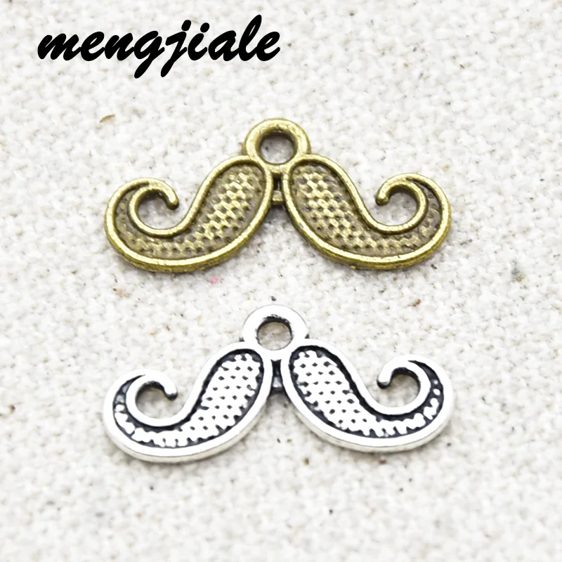 

40pcs Hot Sell Metal Vintage Mustache Beard Charms Pendant For DIY Jewelry Marking