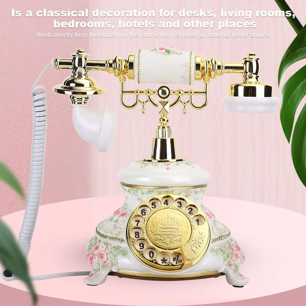 Старинные телефоны с вращающимся циферблатом ретро-телефон в деревенском стиле
