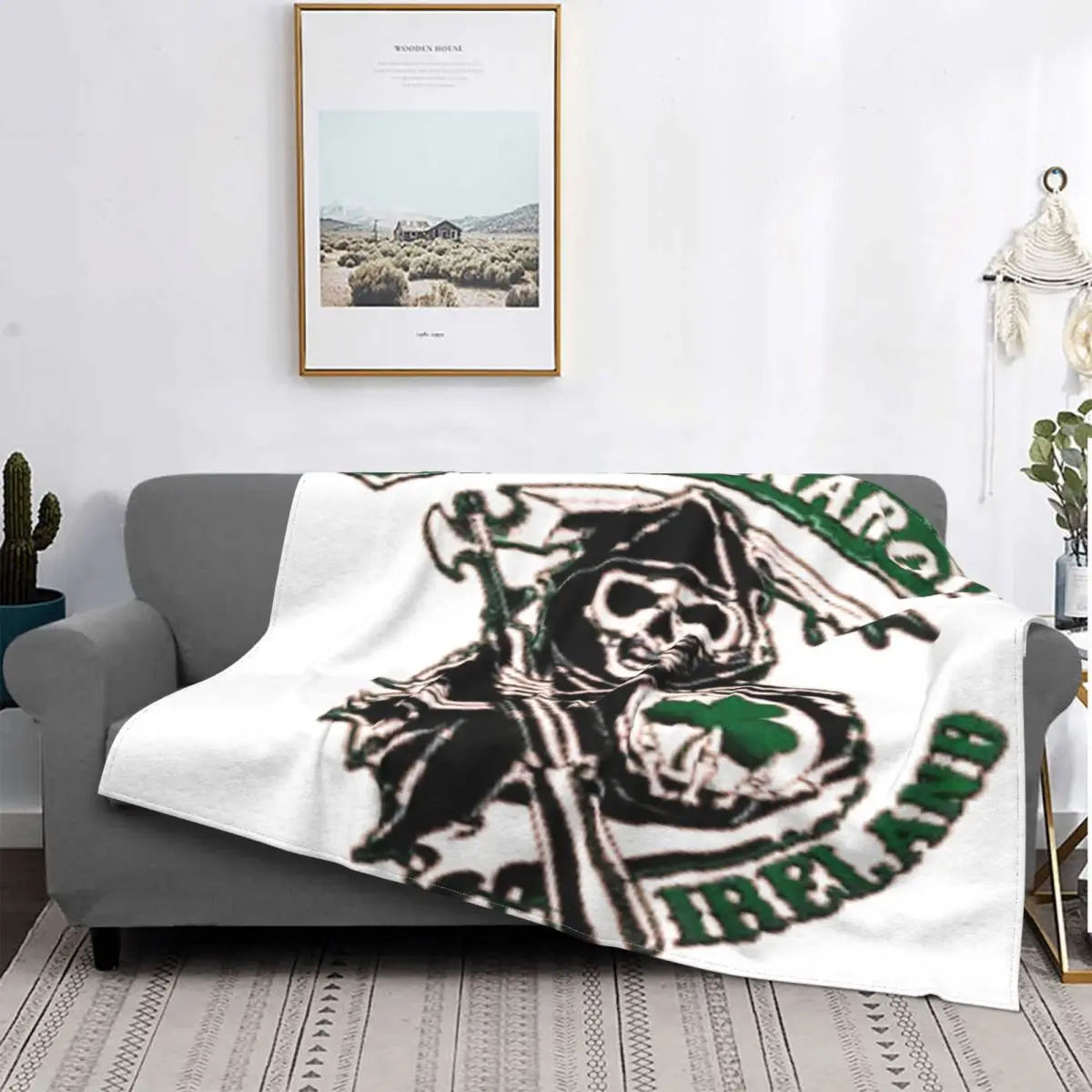 

Hijo de la anarquía 2009, manta, colcha, cama a cuadros, funda de cama, toalla de playa a cuadros de Anime de lujo