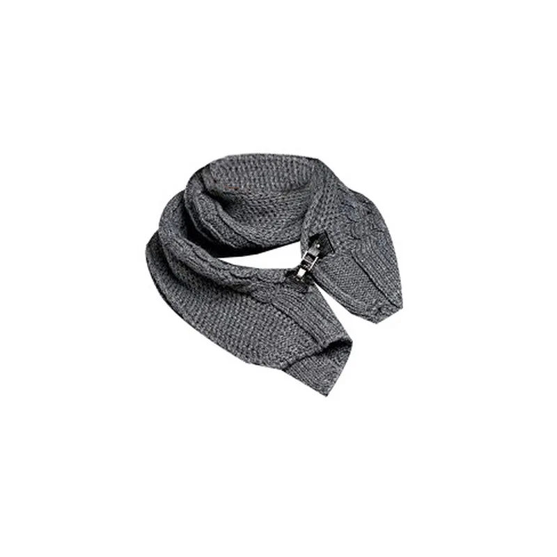 2020 Зимние теплые брюки на каждый день шарф отстегивается трикотажные свитера