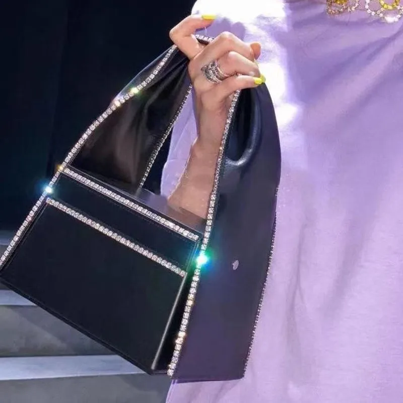 Вечерняя сумочка с бриллиантами клатч стразы Роскошная для свадьбы банкета