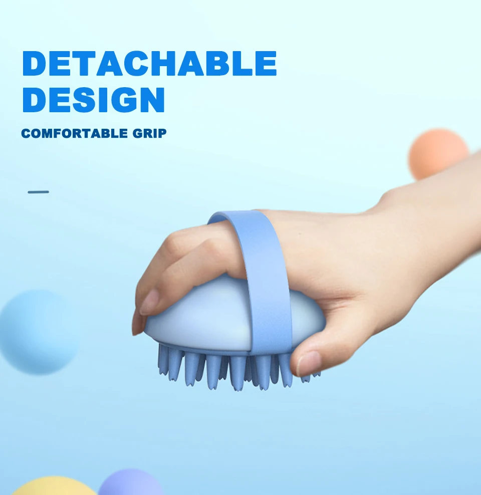 Щетка для массажа головы массажер шампуня Мягкий силикон способствует