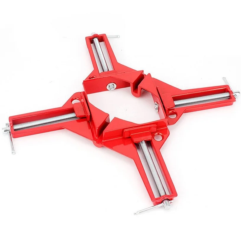 

Aluminium alloy 4 Inch 90 Degree Right Clip Picture Frame Corner Clamp Holder Woodworking Hand Tool