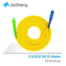 10PCS/box SC/ APC-SC /UPC Simplex singlemode LSZH Optic Patch Cord Cable 3.0mm FTTH fiber optic jumper