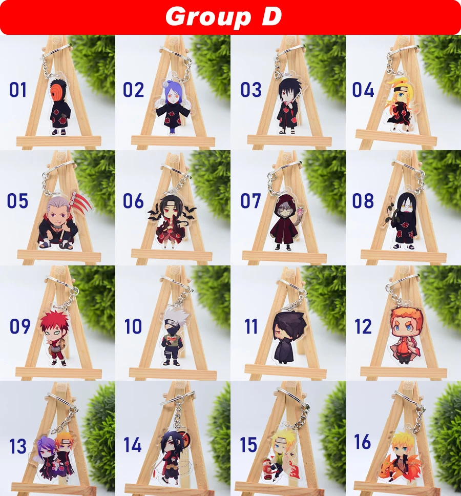 Горячая Распродажа аниме-брелок для ключей Chibi брелок 1 шт. Высокое качество Мультфильм брелок аксессуары амулеты акриловая подвеска часть одна