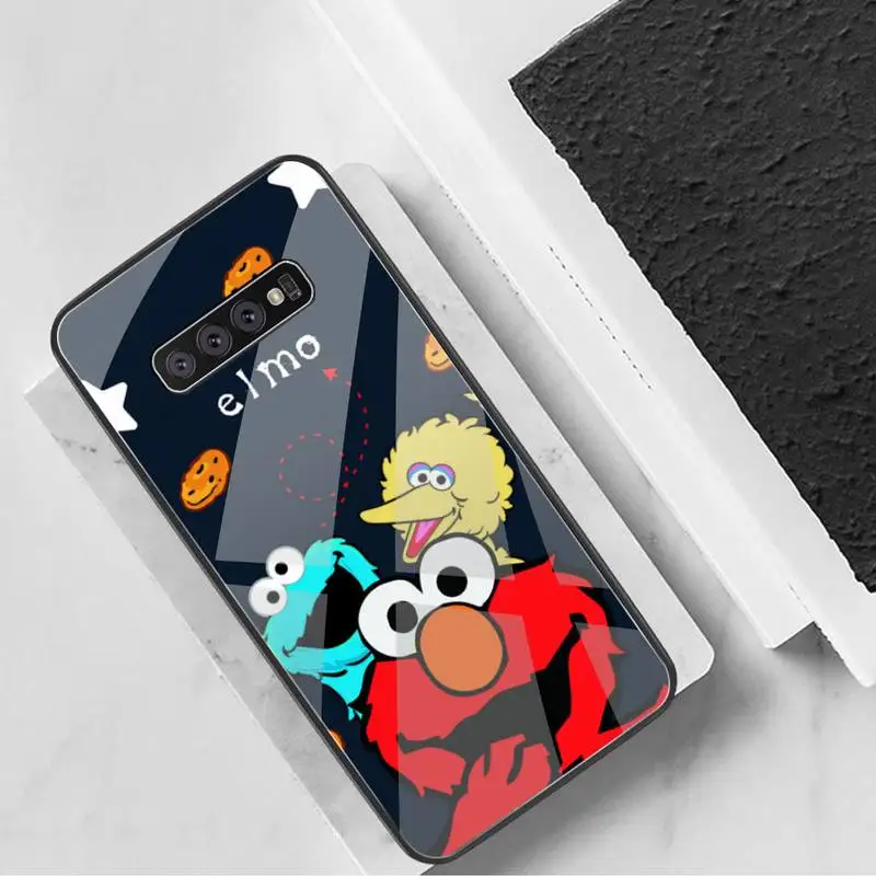 Чехол для телефона с изображением монстра эльмо из закаленного стекла печенья