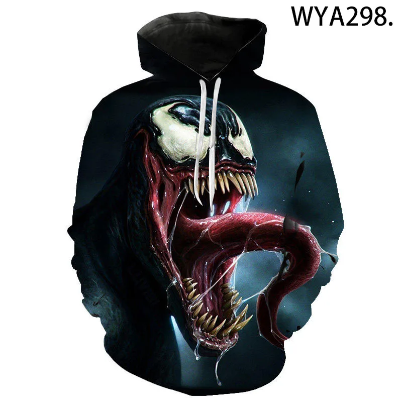 

Spring And Fall Hoodies Casual Men Women Children Fashion Venom Sweatshirts 3D Printed Streetwear Boy Girl Kids Cool Coat