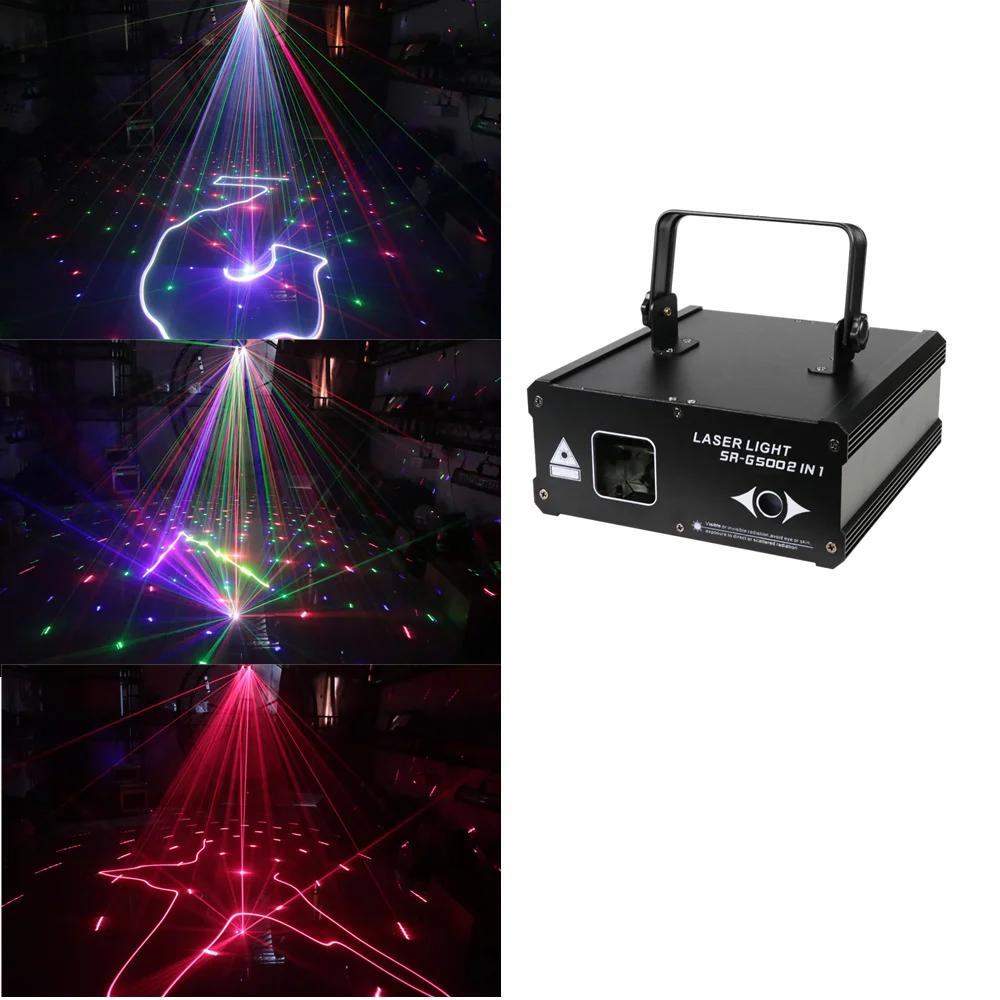3D Laser Lights Dance Floor Party Projector DMX512 Voice-Activated KTV Flash Bar Stage Disco Effect | Лампы и освещение
