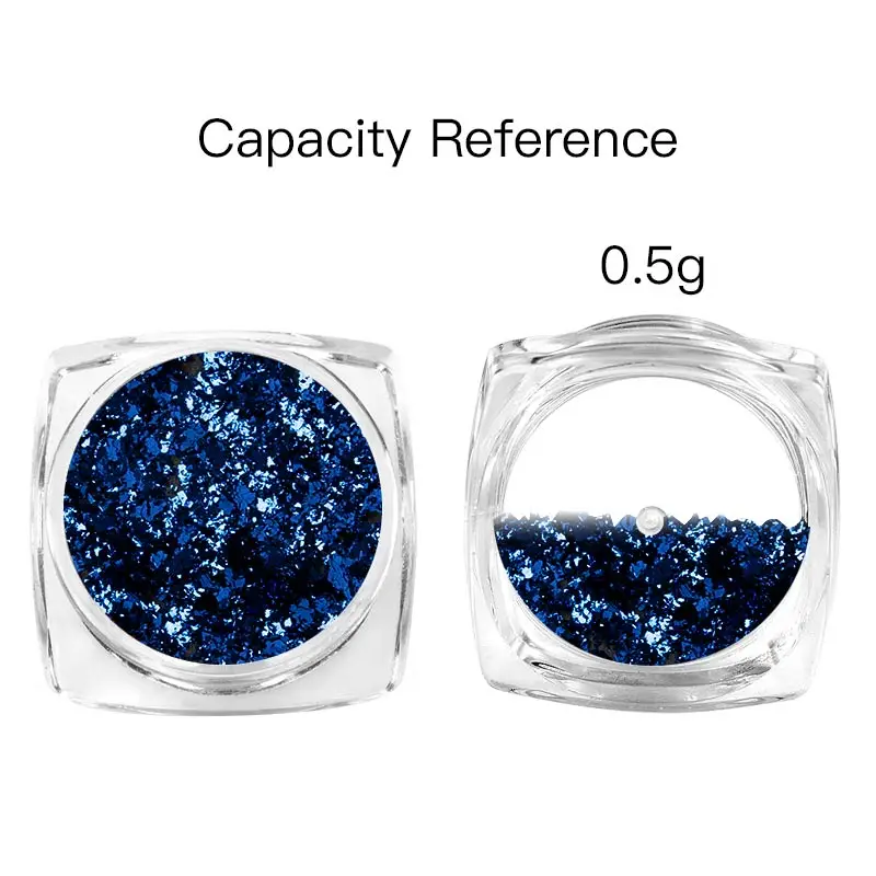 1 Box Holo Nail Flakies Sequins Rose Gold Holographic Powder 0.5g Shiny Glitter Set Laser DIY Manicure Dust | Красота и здоровье