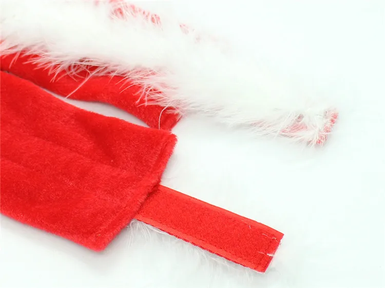 Секс-игрушки плюшевые красные на липучке эротические наручники бандаж Пряжка