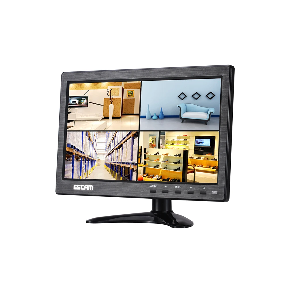 T10 10 дюймов TFT ЖК-дисплей 1024x600 для контроля уровня сахара в крови с VGA AV BNC USB ПК