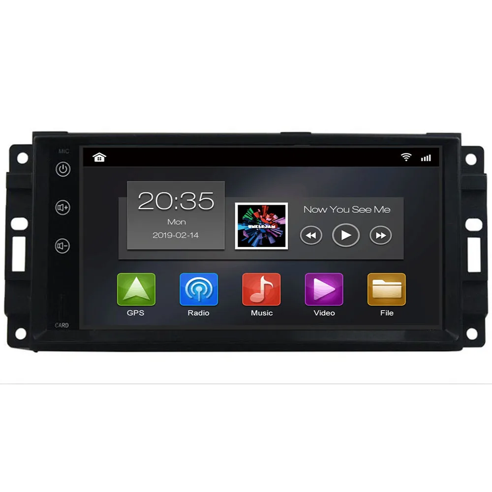 Автомобильный стерео DVD плеер с GPS Android 10 совместимый Dodge Ram Challenger Jeep Wrangler JK