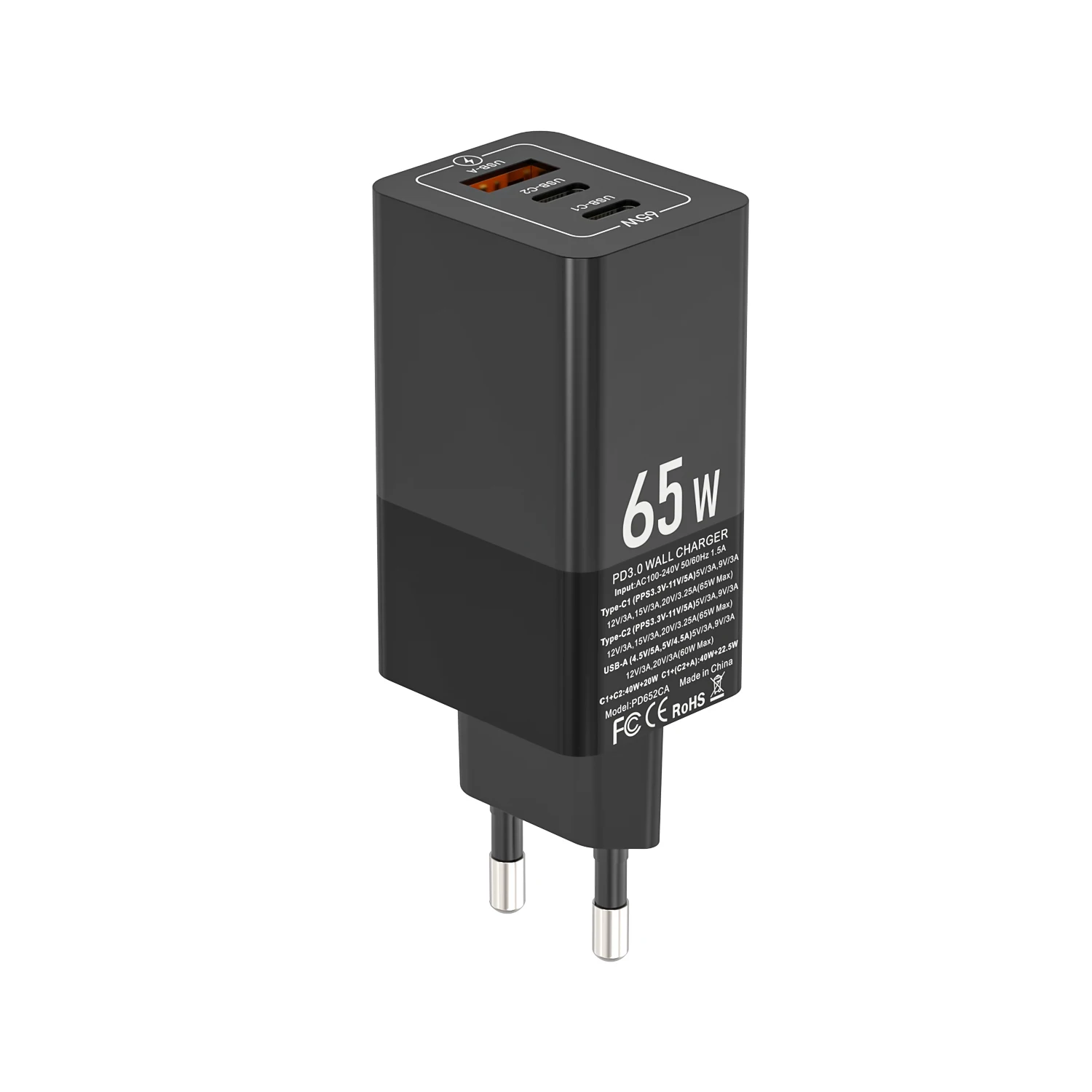 PD65W GaN USB C зарядное устройство Тип 45 Вт 20 PPS QC3.0 Korea KR Plug быстрое адаптер для MacBook Samsung