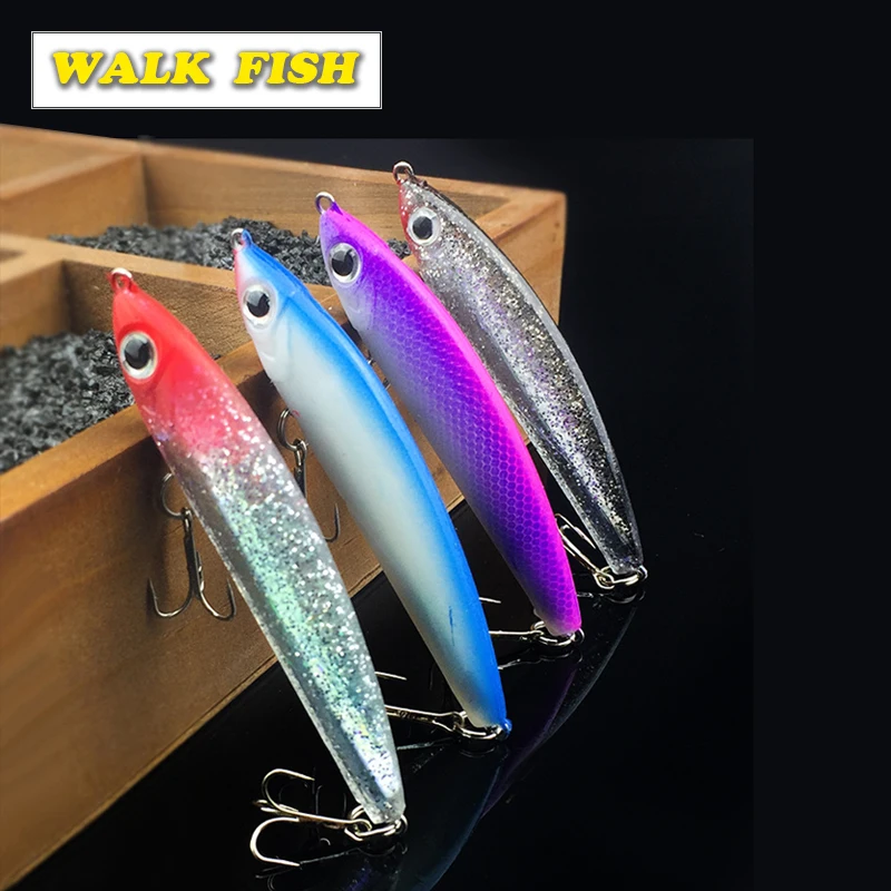 WALK FISH 1 шт. 14 г карандаш кренкбейт жесткая приманка из мягкой кожи воблер длинная