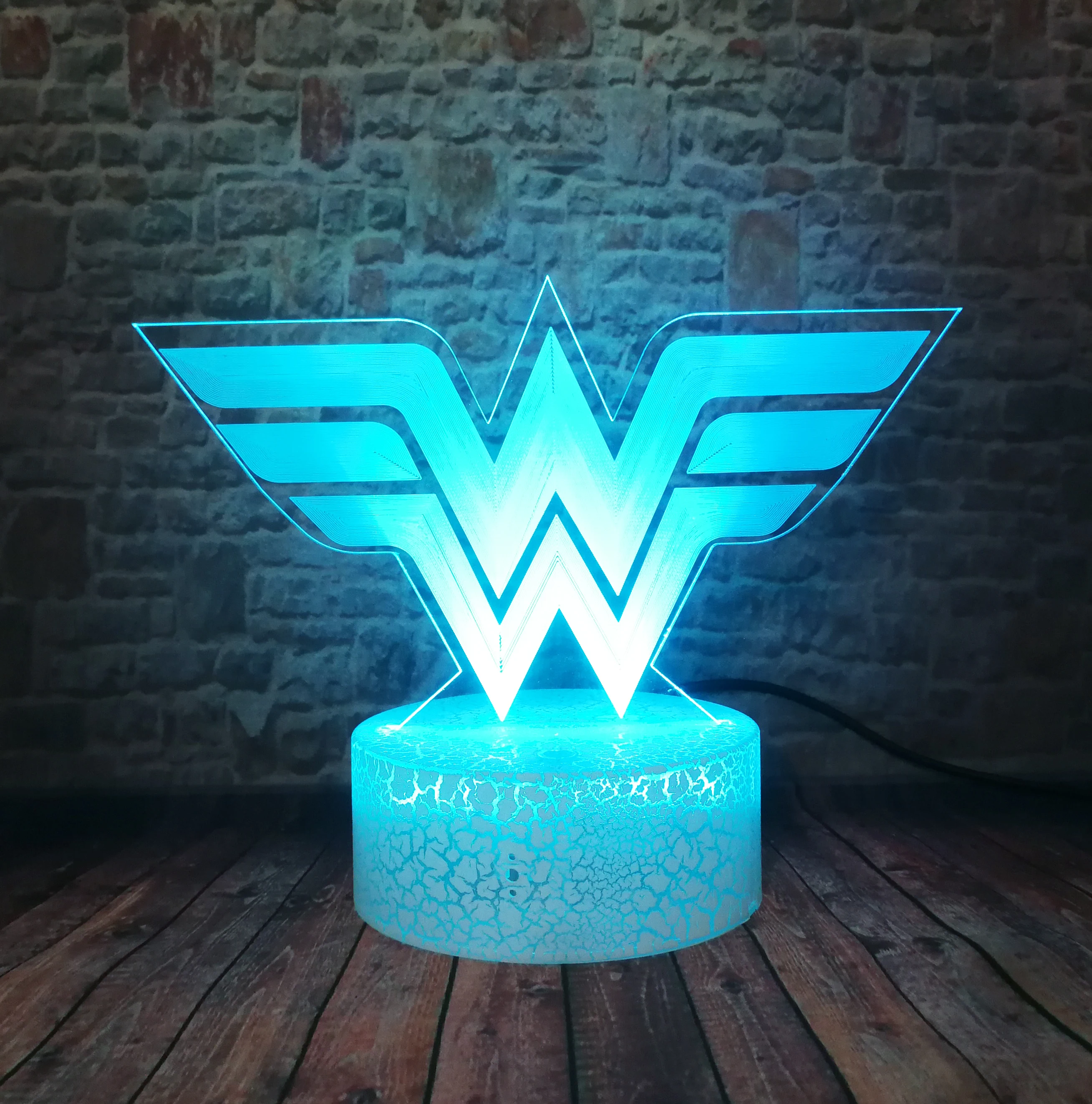 DC Comics логотип Чудо Женщины супергерой Лиги Справедливости Забавный 3D Визуальный