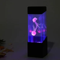 changing table lamp led jellyfish tank night light color aquarium electric mood lava lamp for kids children gift home room decor