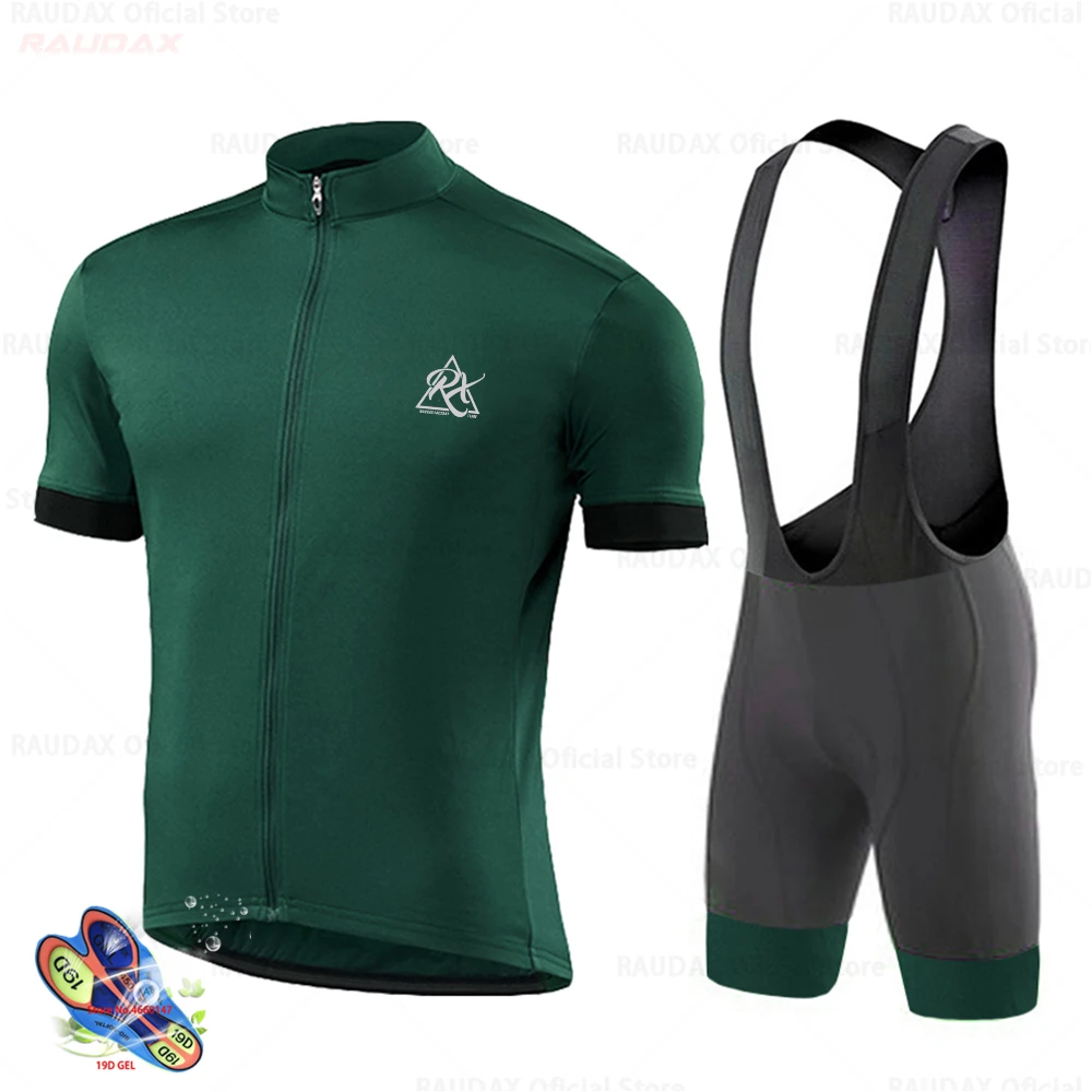 Raudax завод Велосипедная форма 2020 Pro Team Ropa Ciclismo Hombre короткий рукав комплект для