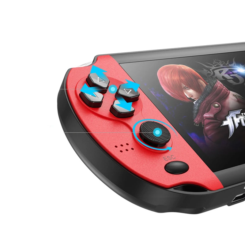 Red/Bue/Red-Blue Portable Retro 4.3-inch Screen Handheld Video Game Console Player Built-in 10000+ Games Audio Ebook | Электроника