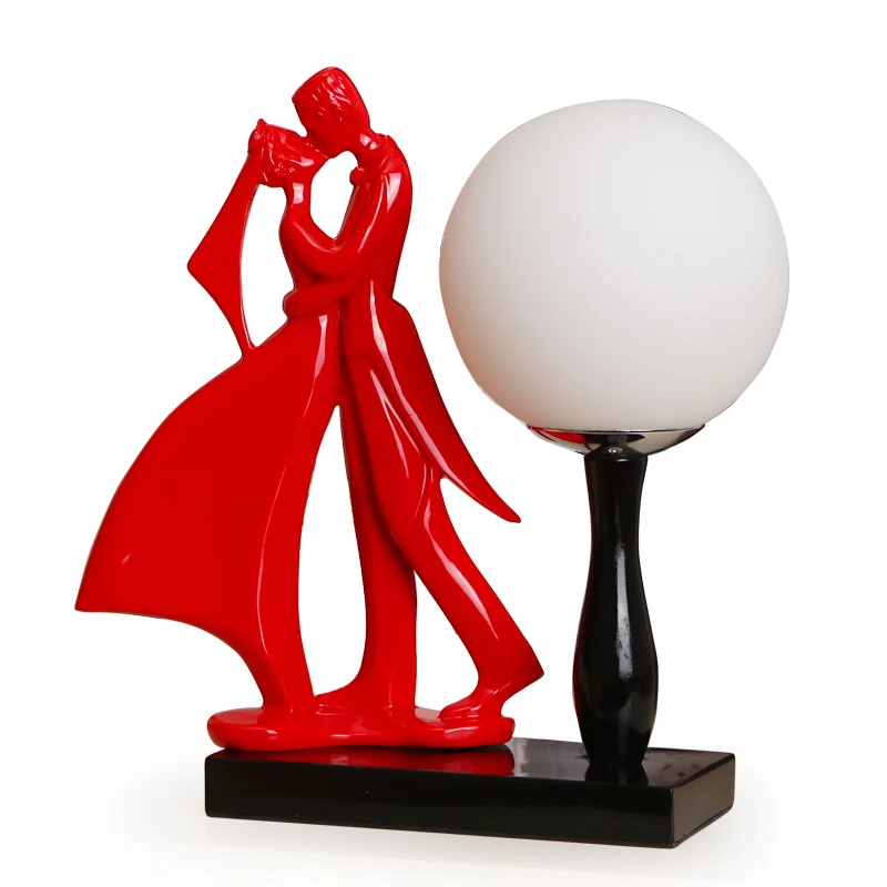 Настольные лампы украшение для спальни креативная пара свадебные прикроватные