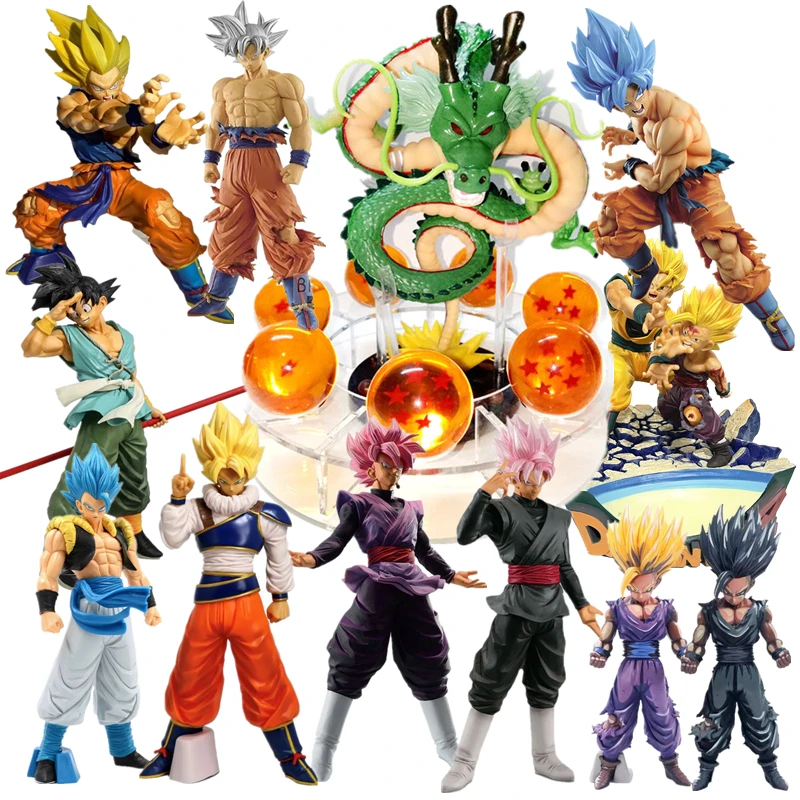 Anime Dragon Ball Z Son Shenlong Figure Son Gohan Manga Model Super Saiyan Action Figma PVC Toys DBZ Goku Xmas Gift Doll
