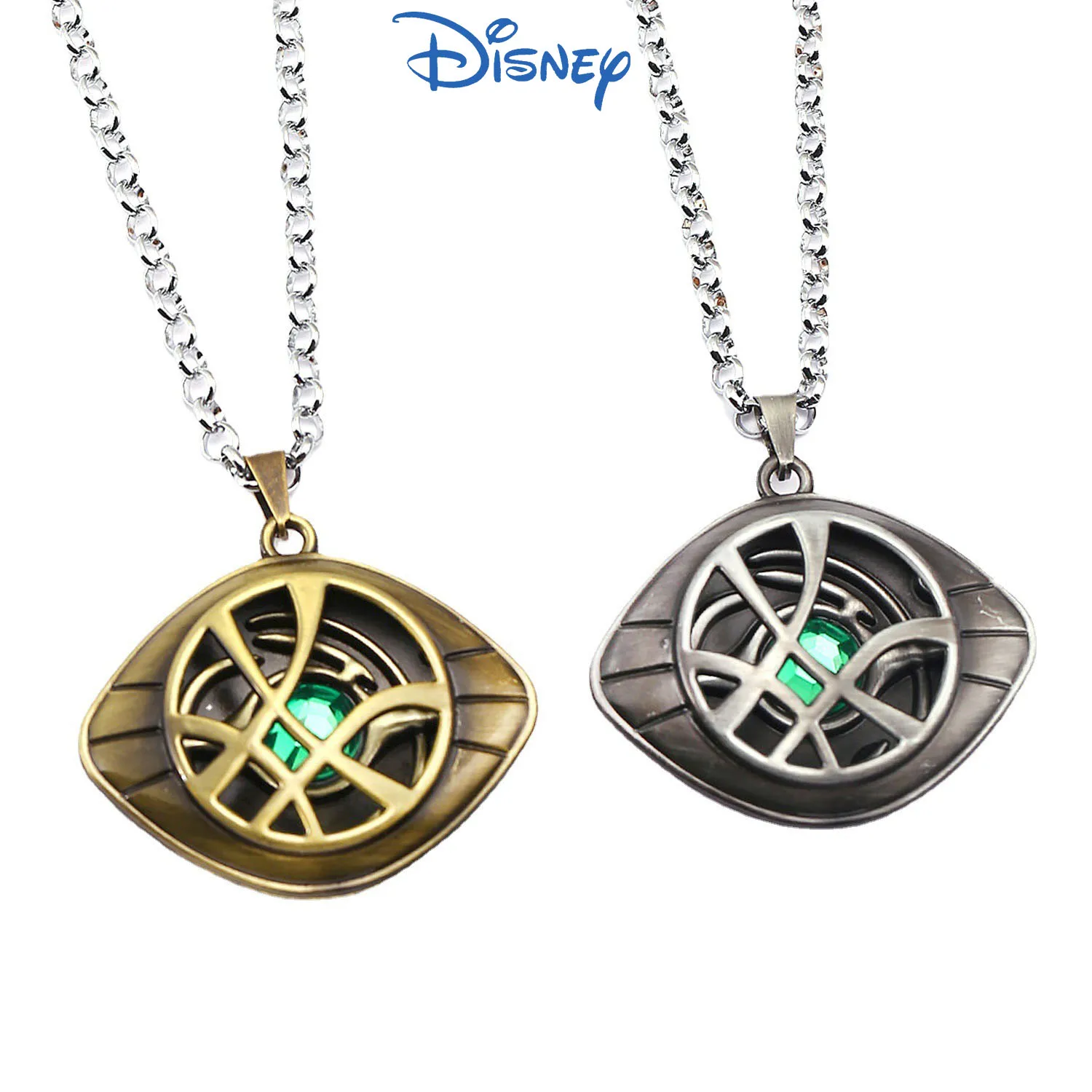 

Hot Disney Marvel Avengers Doctor Strange Infinity Time Stones Necklace Keychain Figure Model Toys