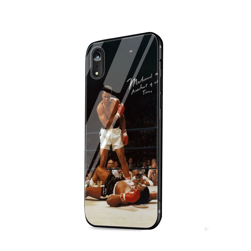 Чехол Gerleek Muhammad Ali для бокса из ТПУ стекла iPhone 11 Pro 6 6s 7 8 Plus XR X XS Max 5S SE 5 |